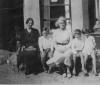 L-R Mrs Montgomery, Jeffrey, Mum, George, Ethel on holidays at Millile